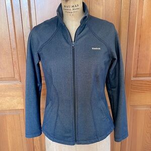Reebok Women's Denim Style Stretch Zip Up Athletic Jacket